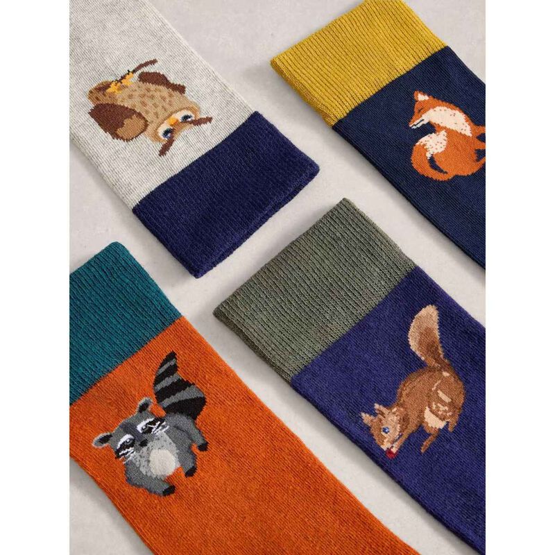 White Stuff Woodland Ankle Socks - 4 Pack image number 2